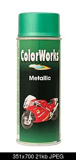     
: color-works-aerosoolvarv-metallik-roheline-400ml.jpg
: 562
:	21.4 
ID:	43446